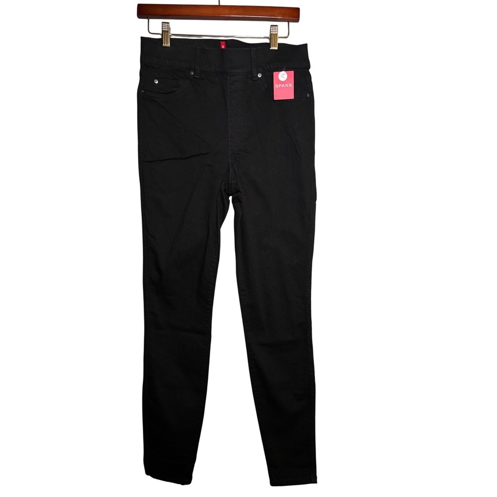 Spanx Clean Black Skinny Jeans Tall M New With Tags Office Career Minimalist